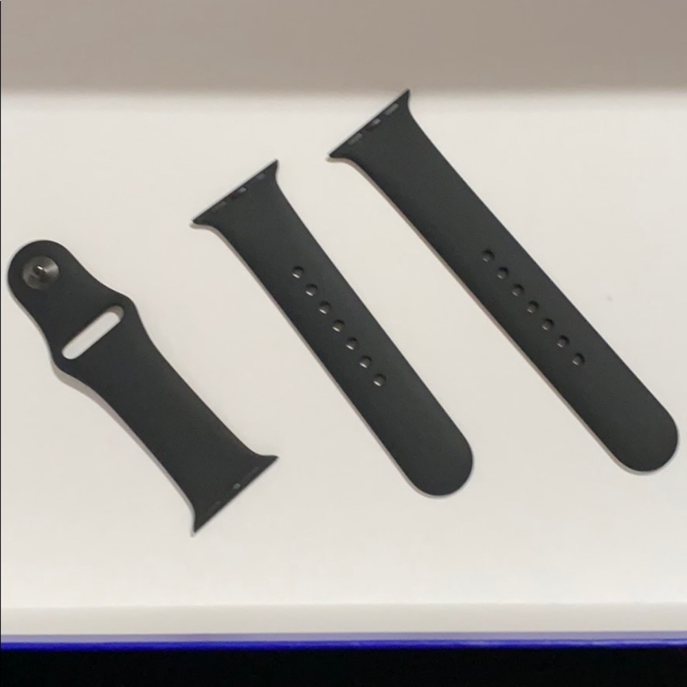 Black Silicone Apple Watch Band